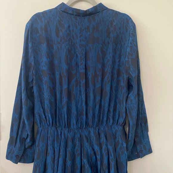 Tucker Allyson Indigo Safari Silk Dress - Picture 8 of 11